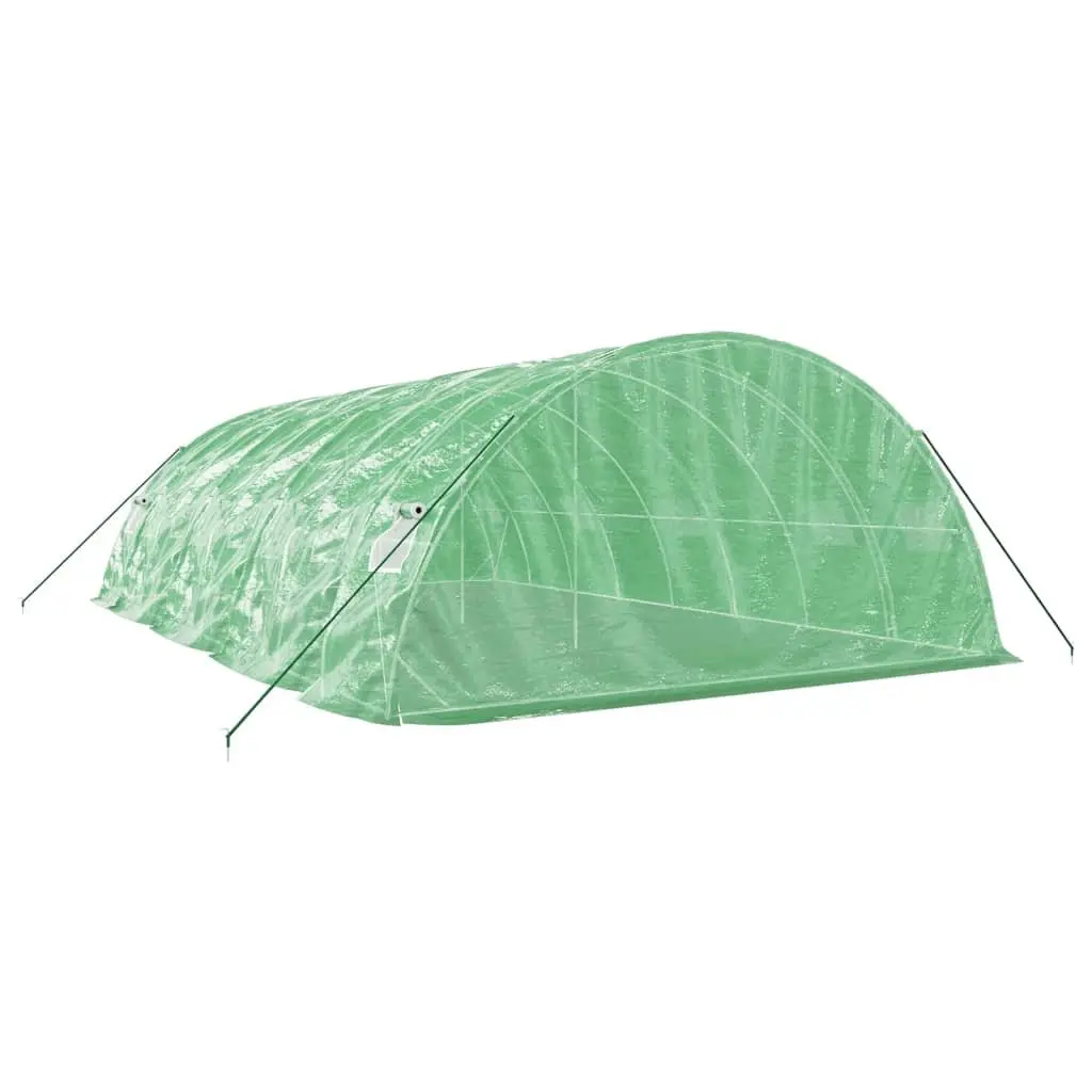 40 m² Greenhouse with Steel Frame and Roll-Up Door