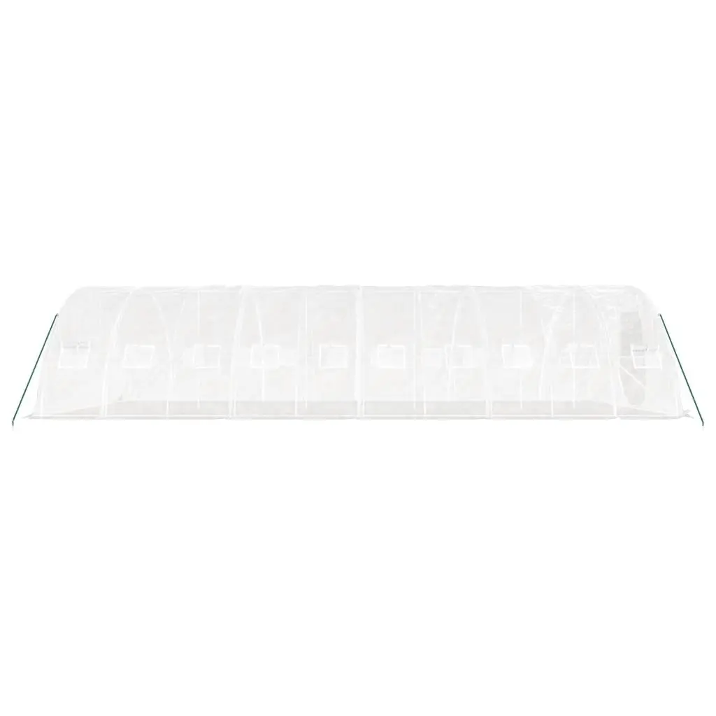 Greenhouse Steel Frame PE Cover 10x5x2.3m White