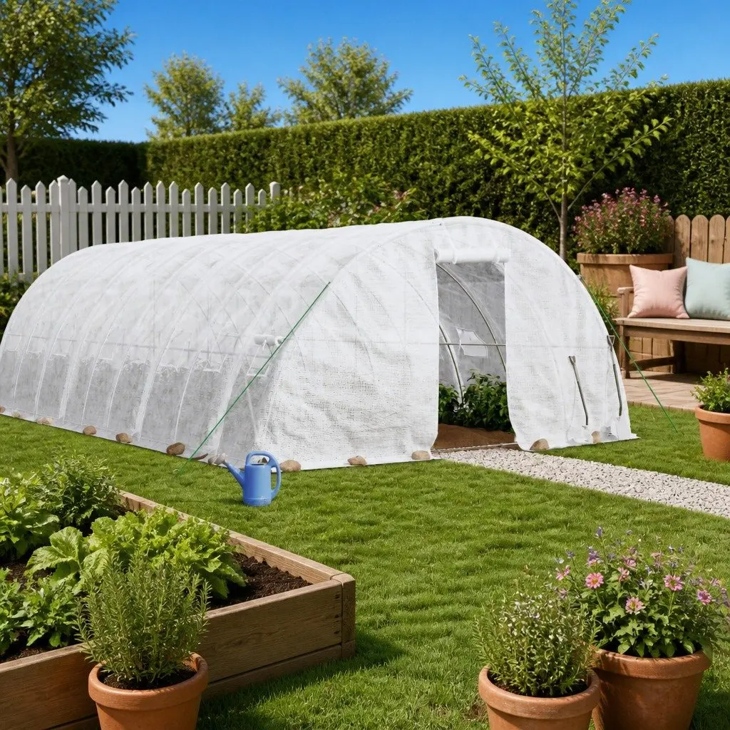 Greenhouse 12x5x2.3m with PE Cover
