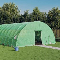 Sturdy Steel Frame Greenhouse 96m² for Plants 16x6x2.85m