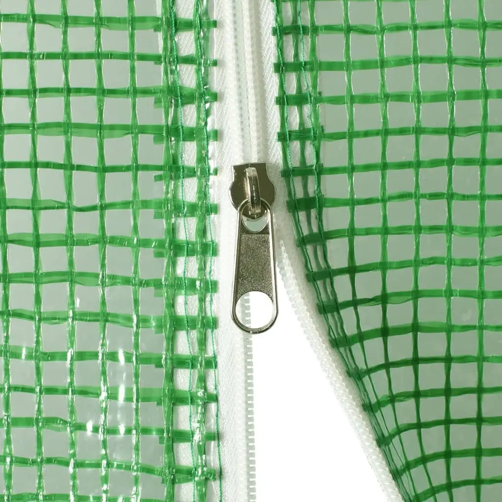 Greenhouse Steel Frame 22x6x2.85m Green PE Cover