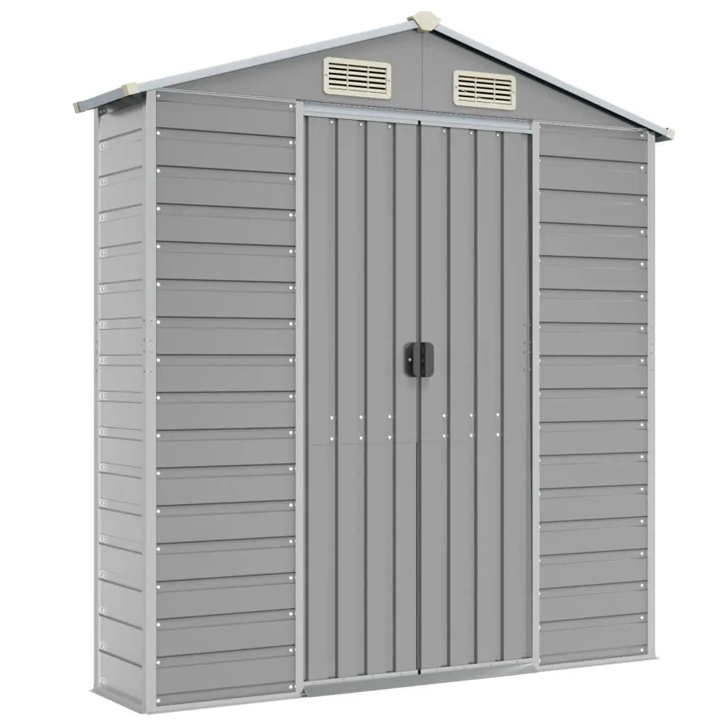 Grey Garden Shed for Outdoor Storage