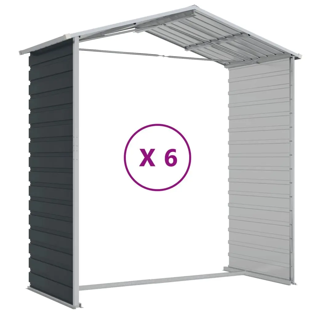Anthracite Garden Shed for Outdoor Storage