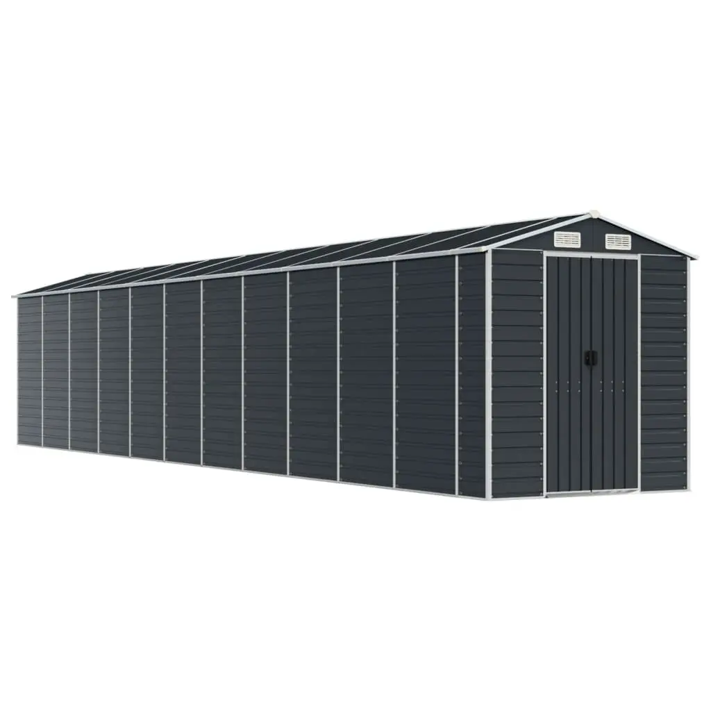 Garden Shed Galvanised Steel 191x980x198cm Anthracite