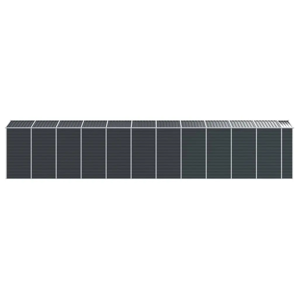 Garden Shed Galvanised Steel 191x980x198cm Anthracite