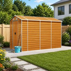 Robust Galvanised Steel Garden Shed for Outdoor Storage