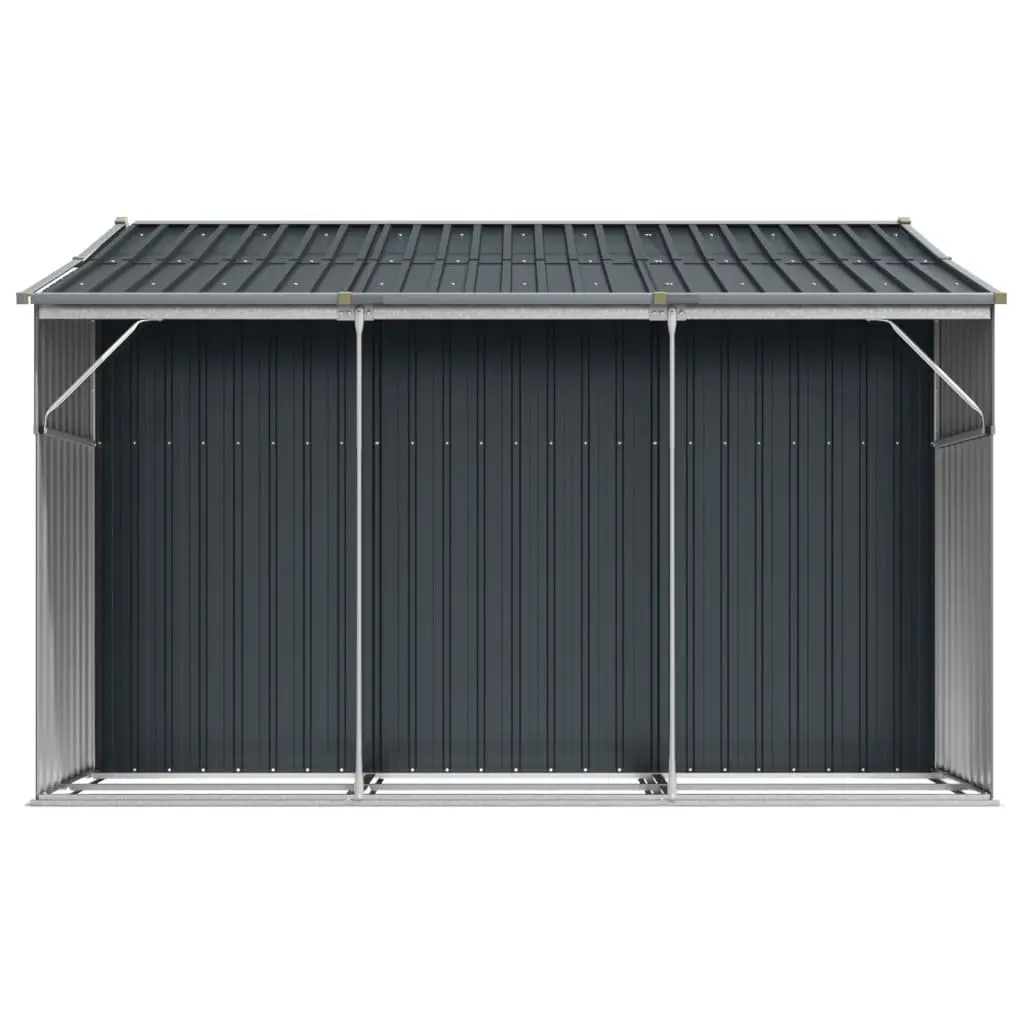 Anthracite Metal Garden Shed 277x279x179cm