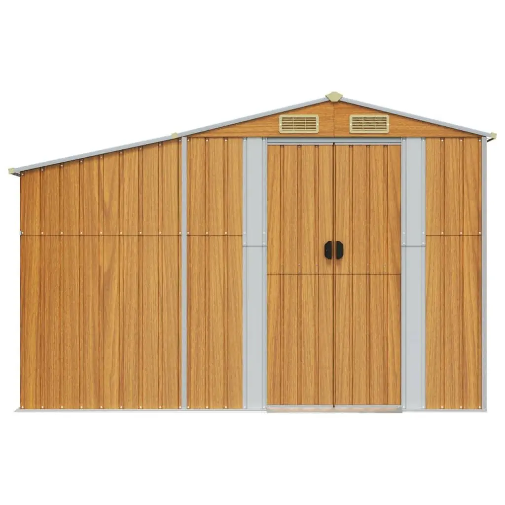 Brown Garden Shed for Outdoor Storage 277x279x179cm