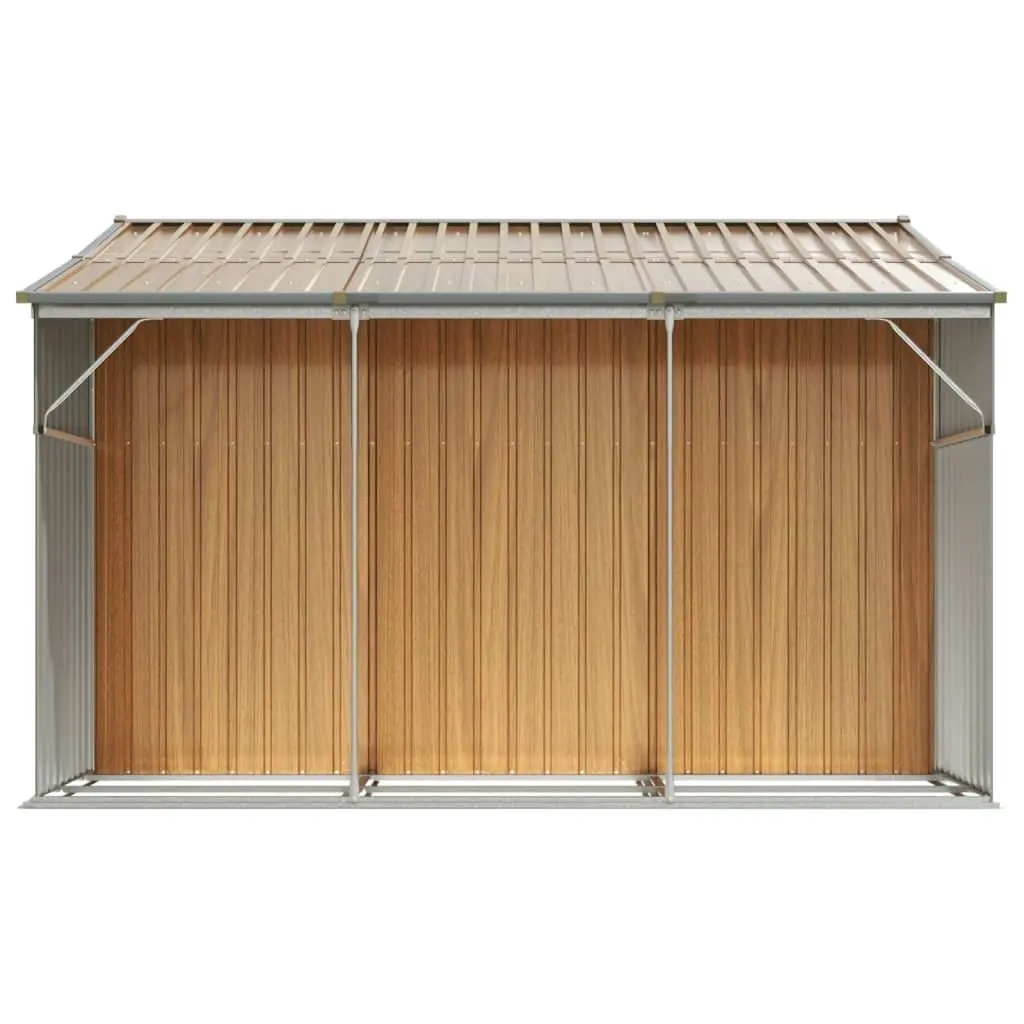 Brown Garden Shed for Outdoor Storage 277x279x179cm