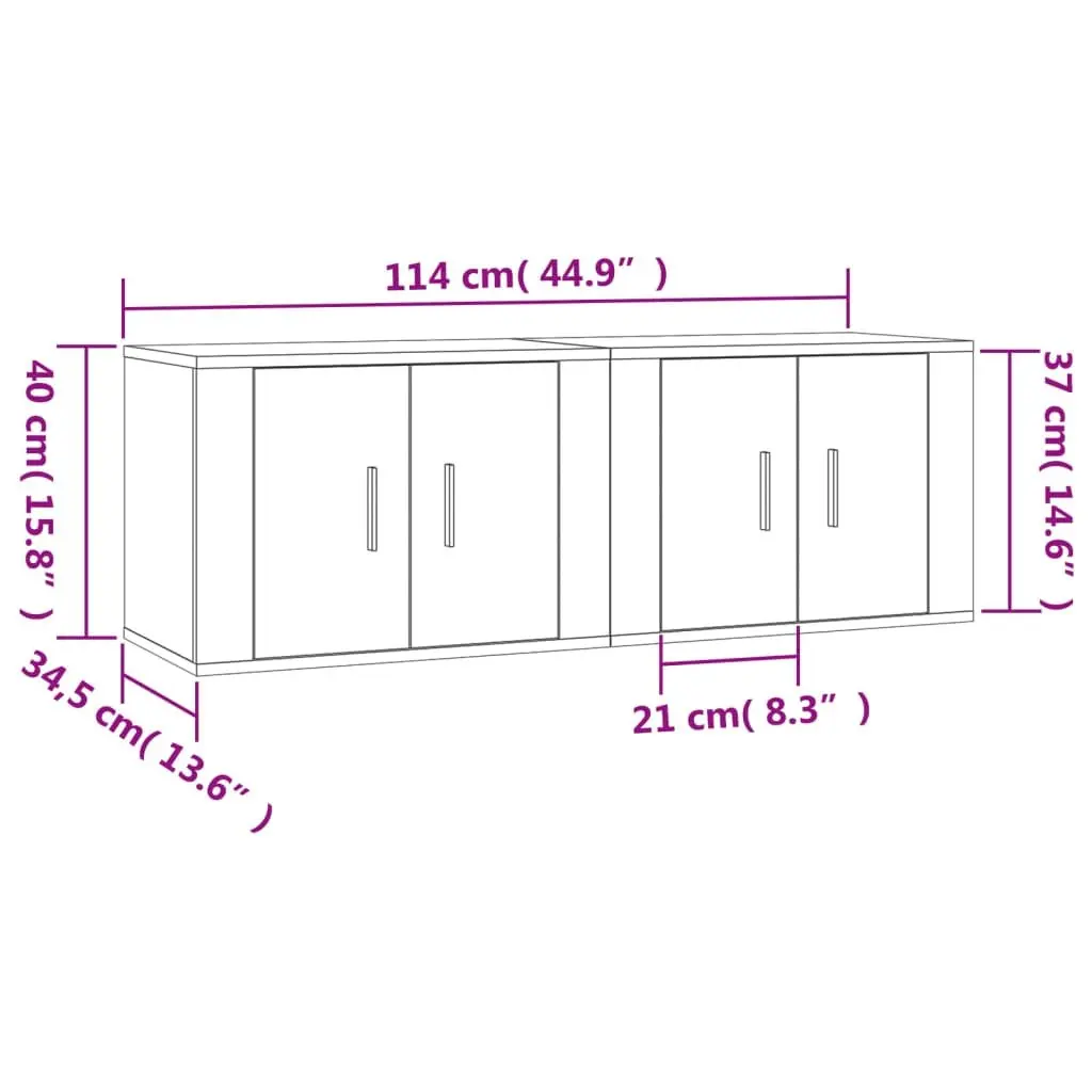 White Wall-Mounted TV Cabinet for Storage