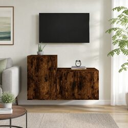 Durable Wall-Mounted TV Cabinet Set for Modern Living