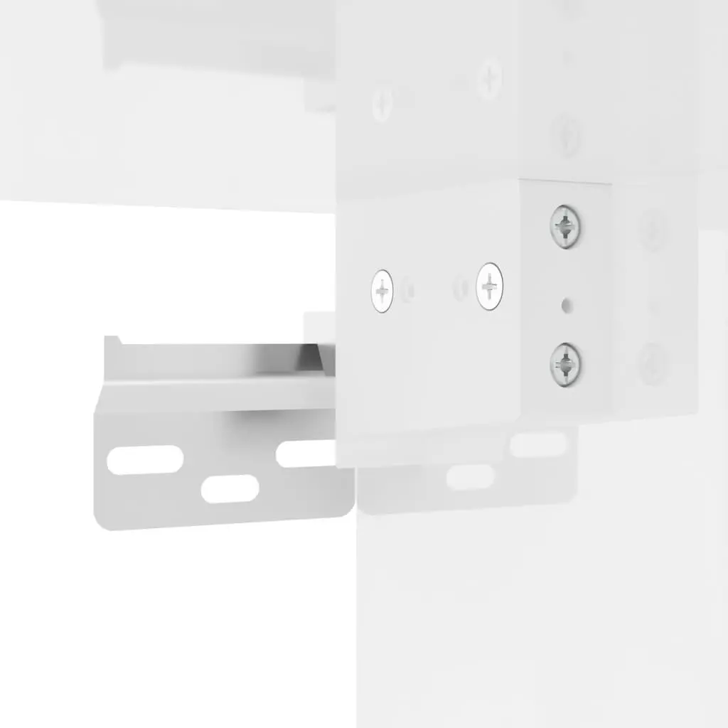 3-Piece Wall-Mounted TV Cabinet Set in White