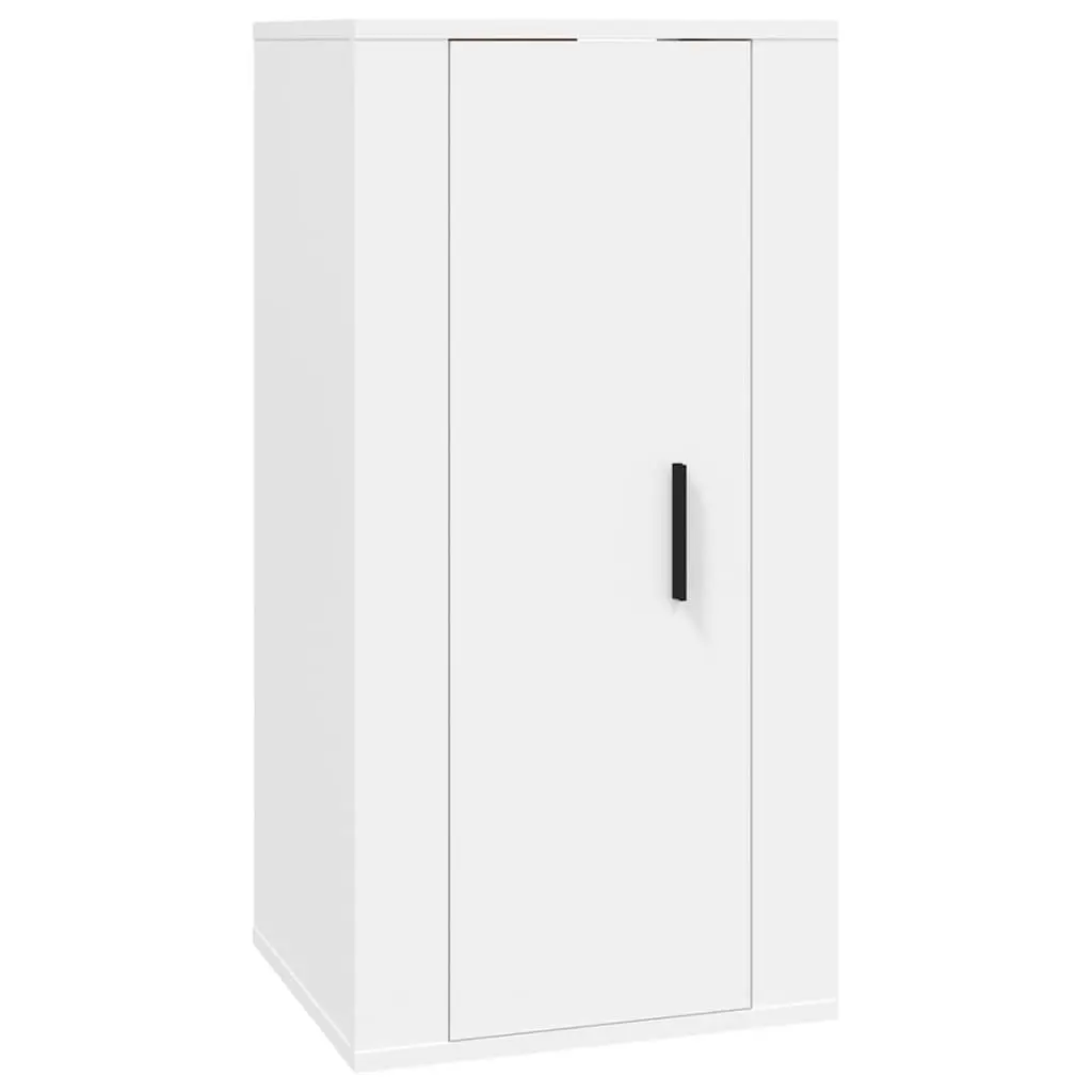 White 7-Piece Wall-Mounted TV Cabinet Set