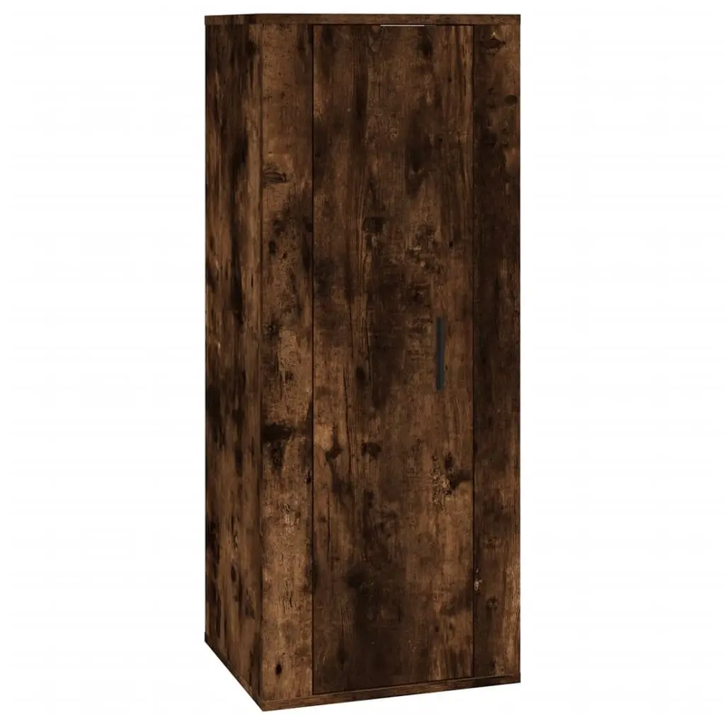 3-Piece Wall-Mounted TV Cabinet Set in Brown
