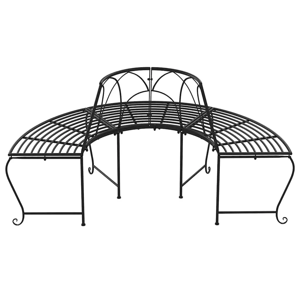 Half Round Tree Bench for Outdoor Spaces 159cm