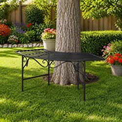 Elegant Arc Shaped Tree Bench for Your Garden