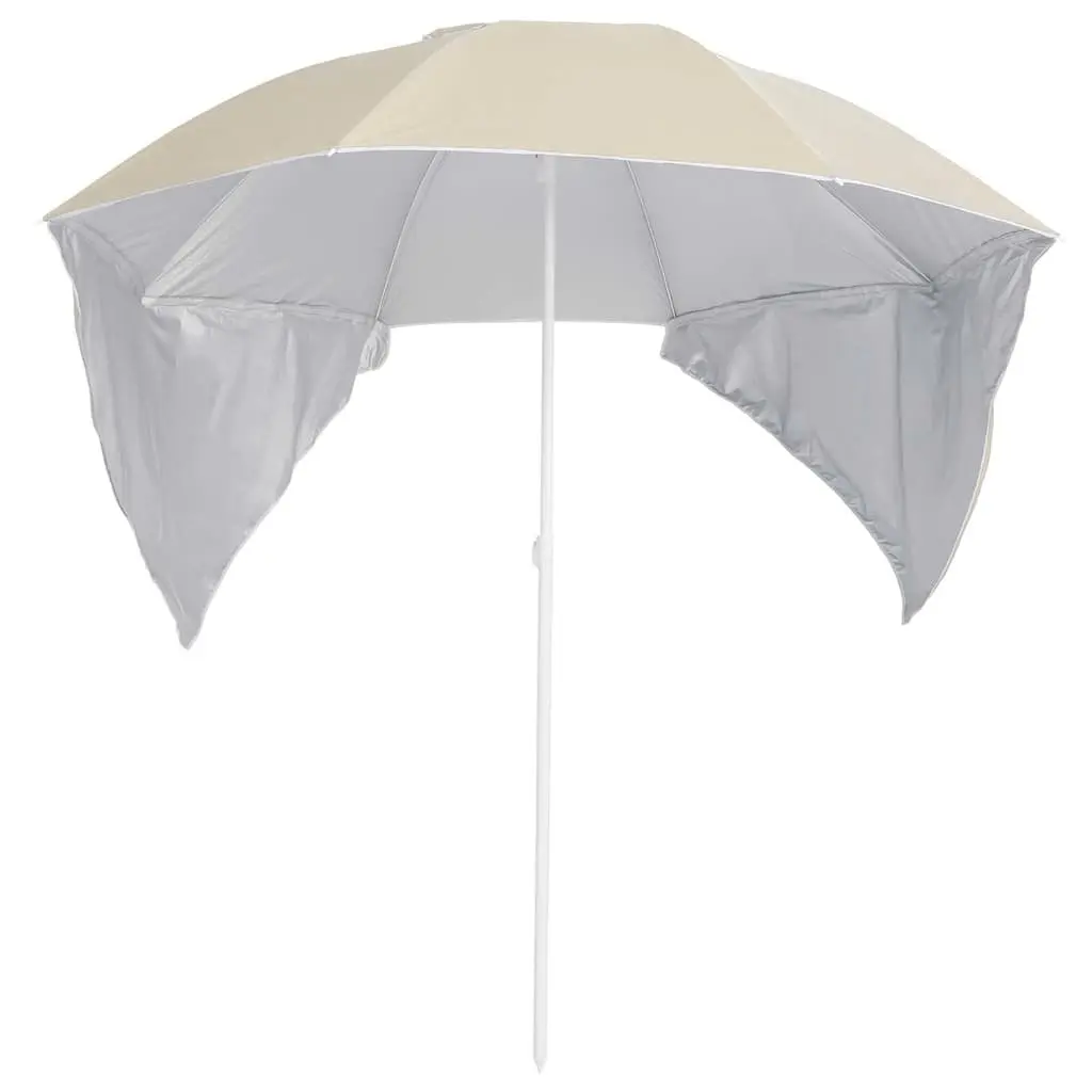 Beach Parasol Polyester 215cm Yellow