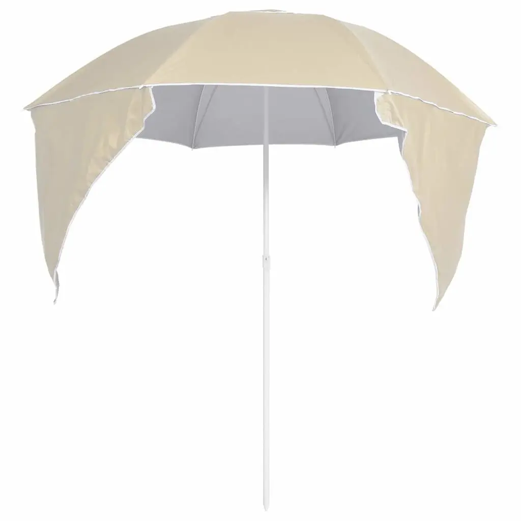 Beach Parasol Polyester 215cm Yellow