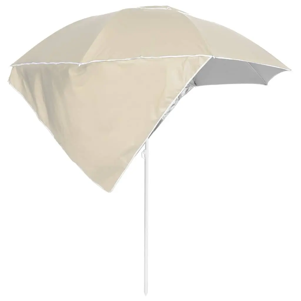 Beach Parasol Polyester 215cm Yellow