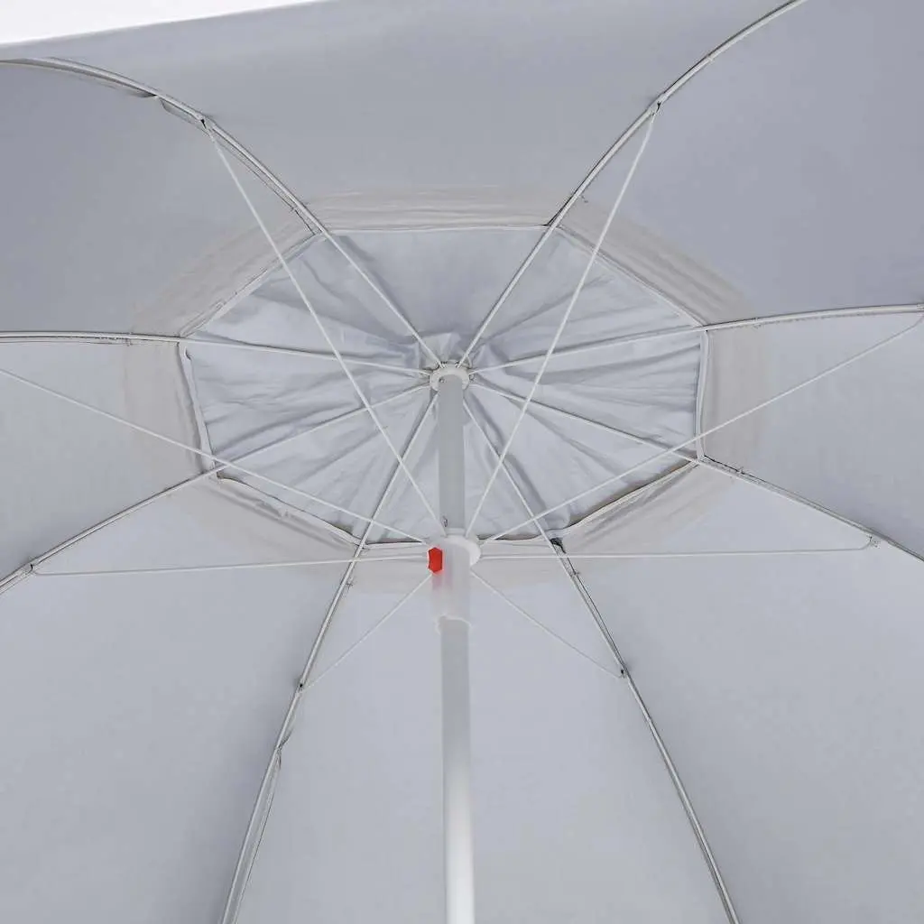 Beach Parasol Polyester 215cm Yellow