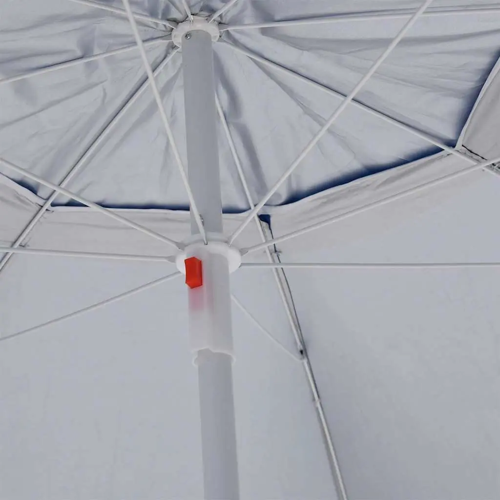 Blue Beach Parasol with Removable Side Walls 215cm