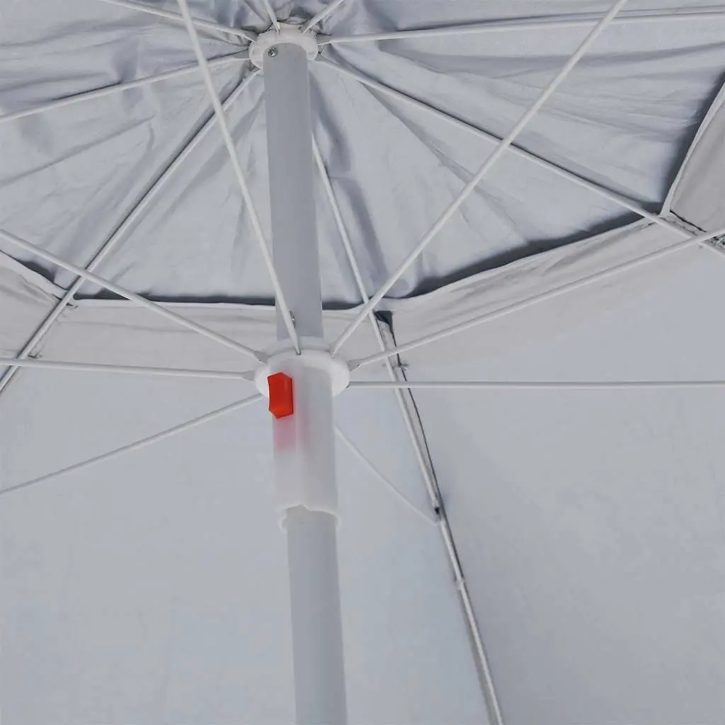 Beach Parasol with Detachable Walls, Anthracite 215cm