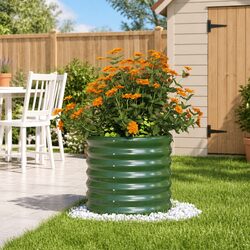 Outdoor Galvanised Steel Garden Planter Raised Bed
