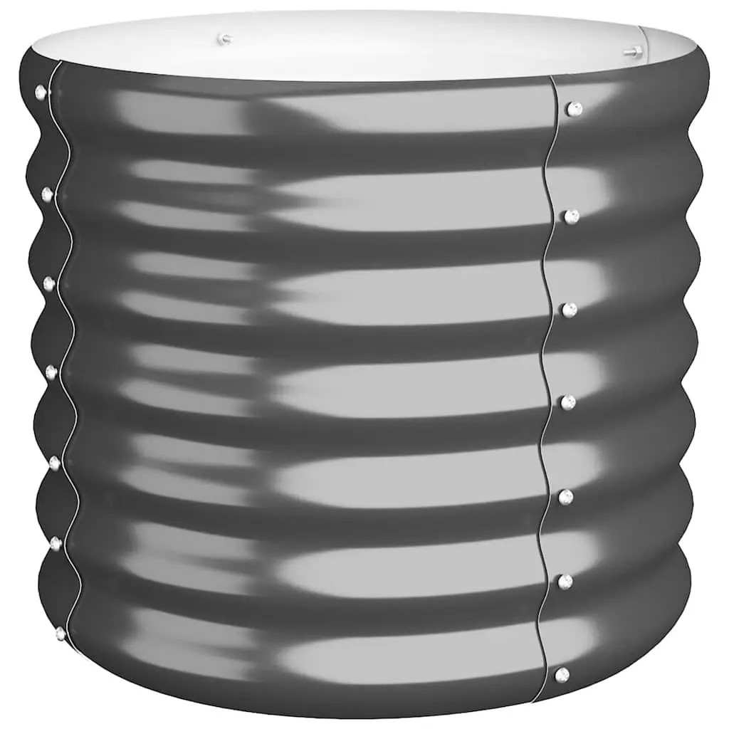 Anthracite Galvanised Steel Garden Planter