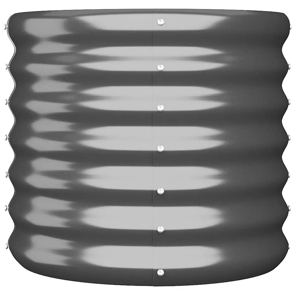 Anthracite Galvanised Steel Garden Planter
