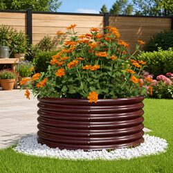 Sturdy Outdoor Garden Planter Raised Bed 80x80x36cm