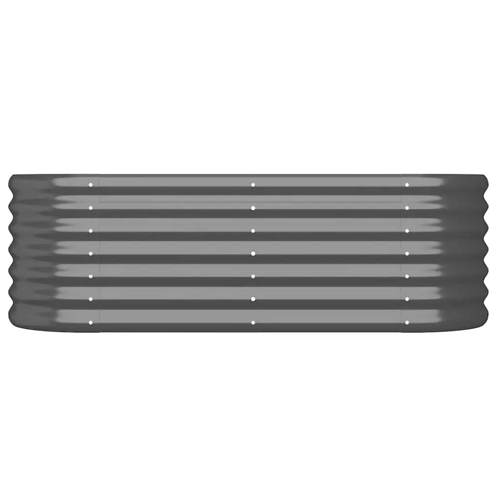 Raised Garden Bed Planter Box Galvanised Steel 114 x 40 x 36 cm Anthracite