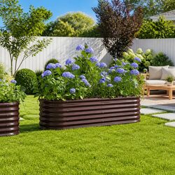 Sturdy Outdoor Raised Garden Bed for Vegetables and Flowers