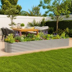 Durable Galvanised Steel Raised Bed for Gardening