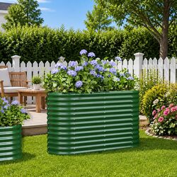 Durable Outdoor Garden Raised Bed Planter Box