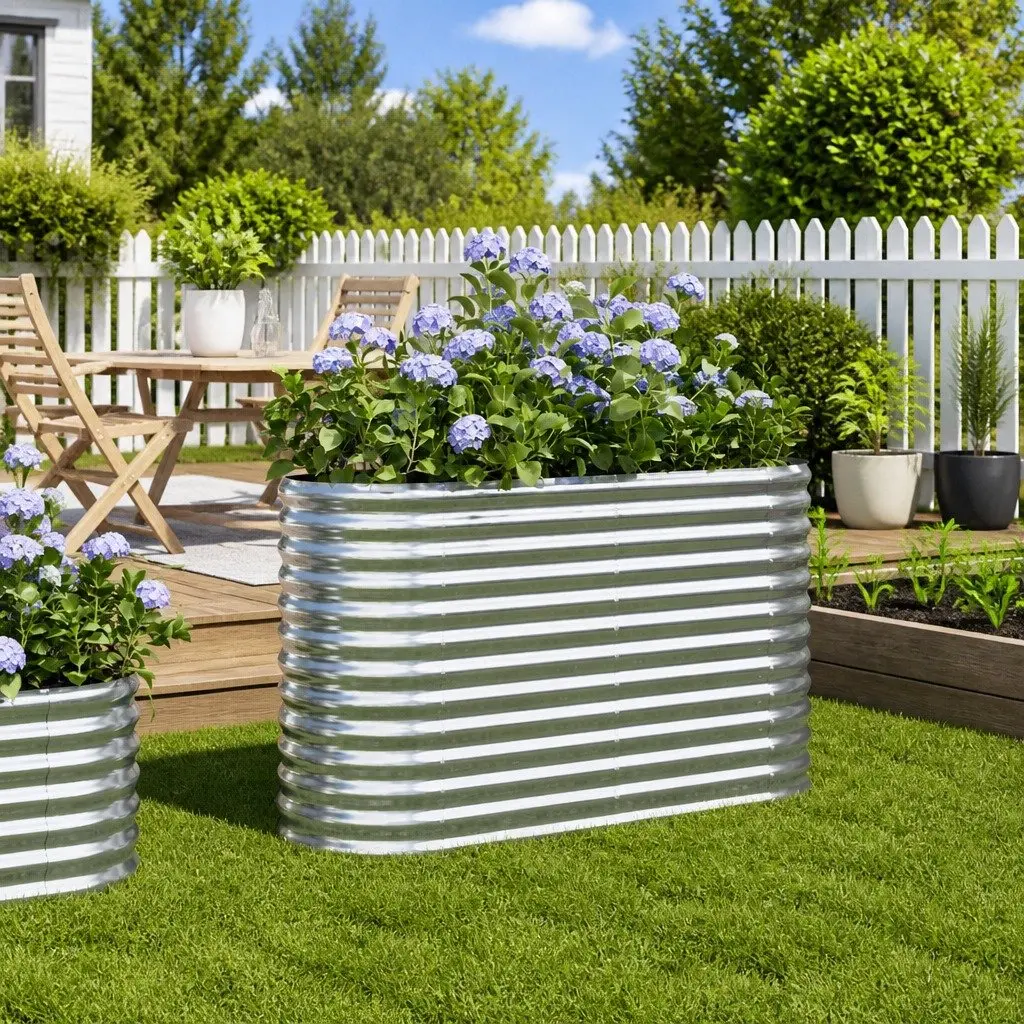 Raised Garden Bed in Galvanised Steel