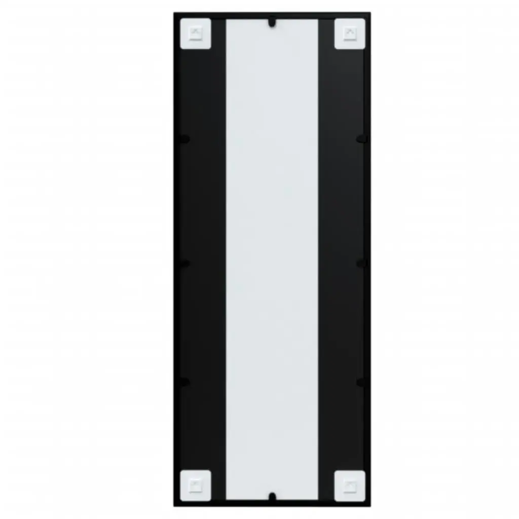Wall Mirrors 2 pcs Black 100x40 cm Metal Frame Decorative Bedroom Bathroom