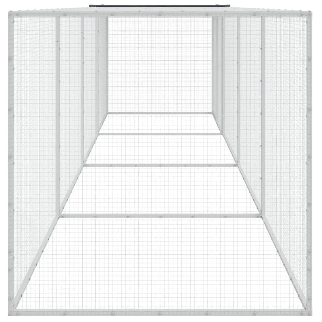 Chicken Cage Galvanised Steel 403x98x90 cm Anthracite