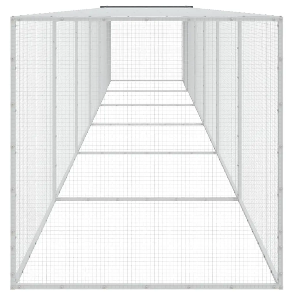 Chicken Cage Galvanised Steel 603x98x90 cm Anthracite