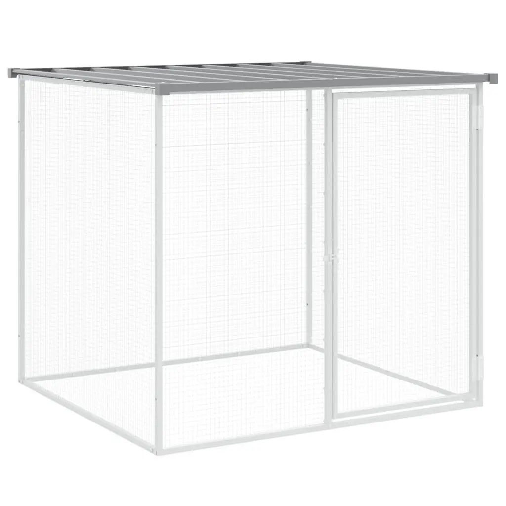 Chicken Cage with Roof 1003x98x90 cm Galvanised Steel Coop Run Hen House Pen