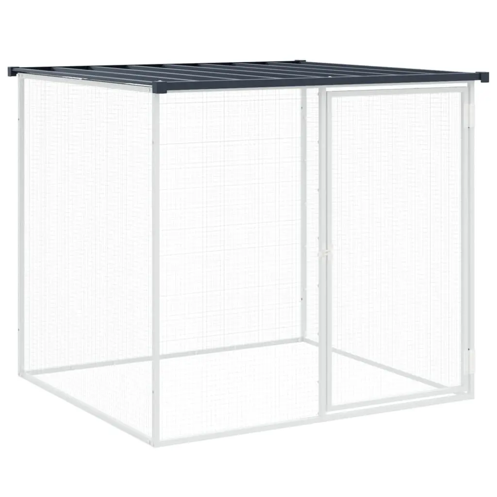 Chicken Cage with Roof 403x98x90 cm Galvanised Steel Hen House Coop Run Pen