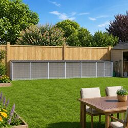 Durable Chicken Cage with Roof in Anthracite 603x98x90cm
