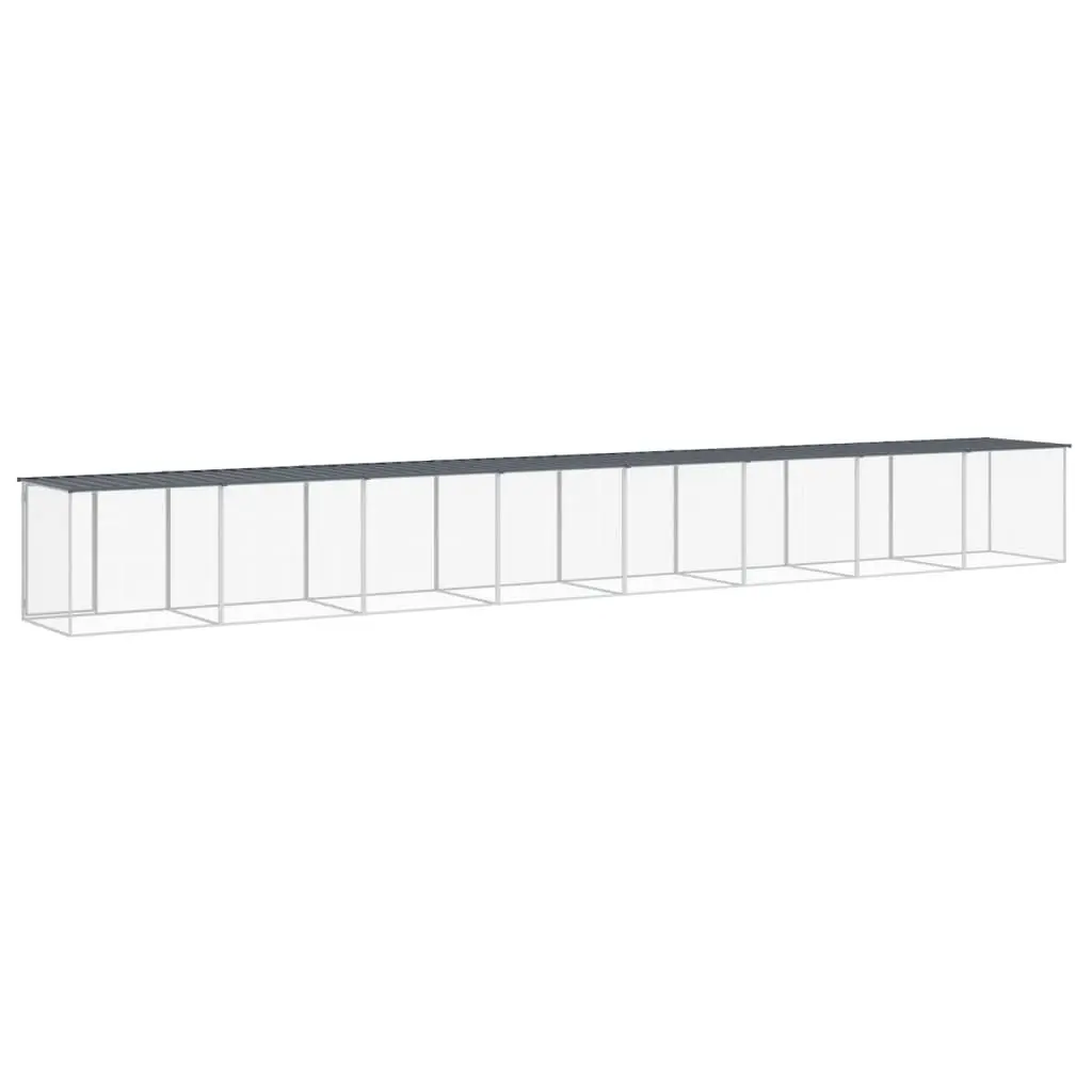 Chicken Cage Galvanised Steel 803x98x90 cm Anthracite