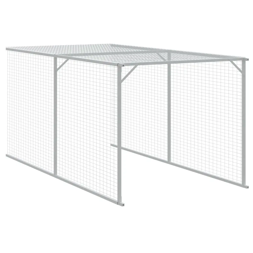 Chicken Cage Galvanised Steel 117x405x123 cm Anthracite
