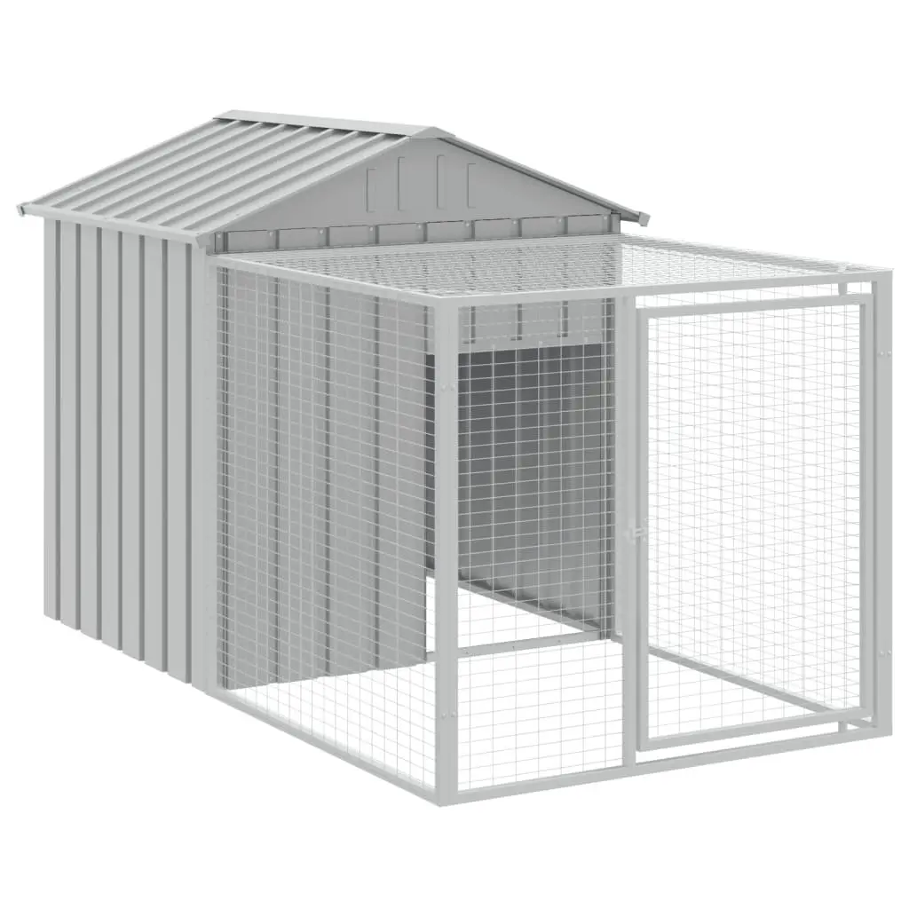 Chicken Cage Galvanised Steel 117x1017x123 cm Grey