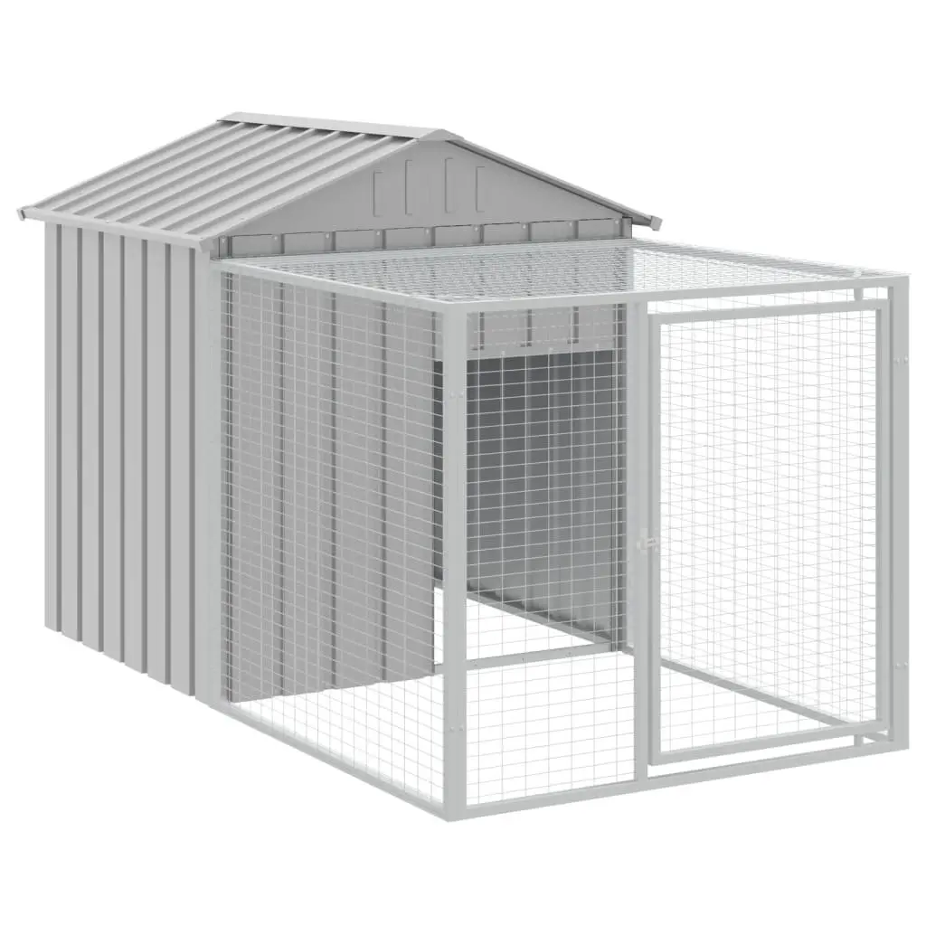Chicken Cage Galvanised Steel Large Light Grey