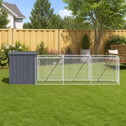 Premium Outdoor Dog House with Extended Run