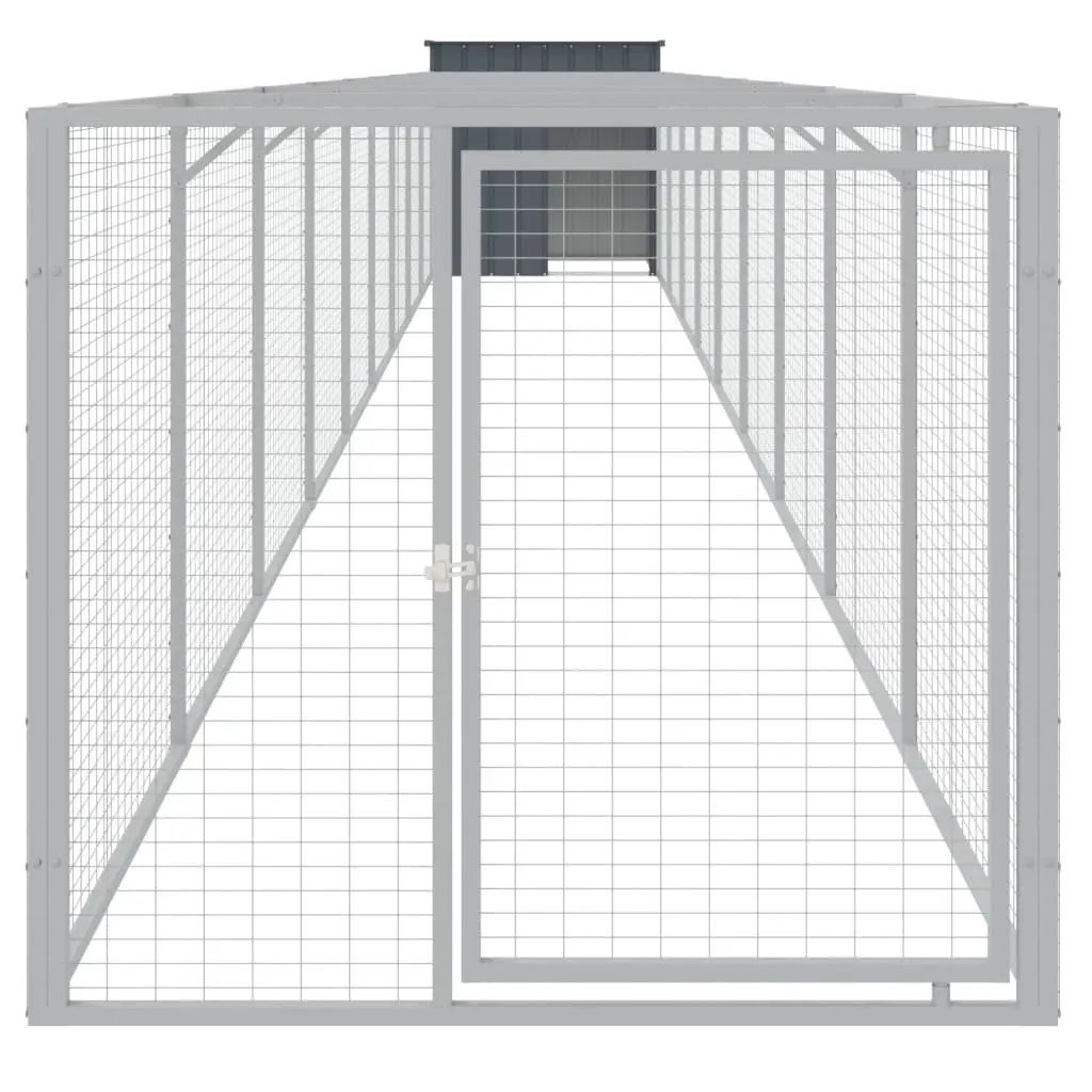 Dog House with Extended Run for Outdoor Use