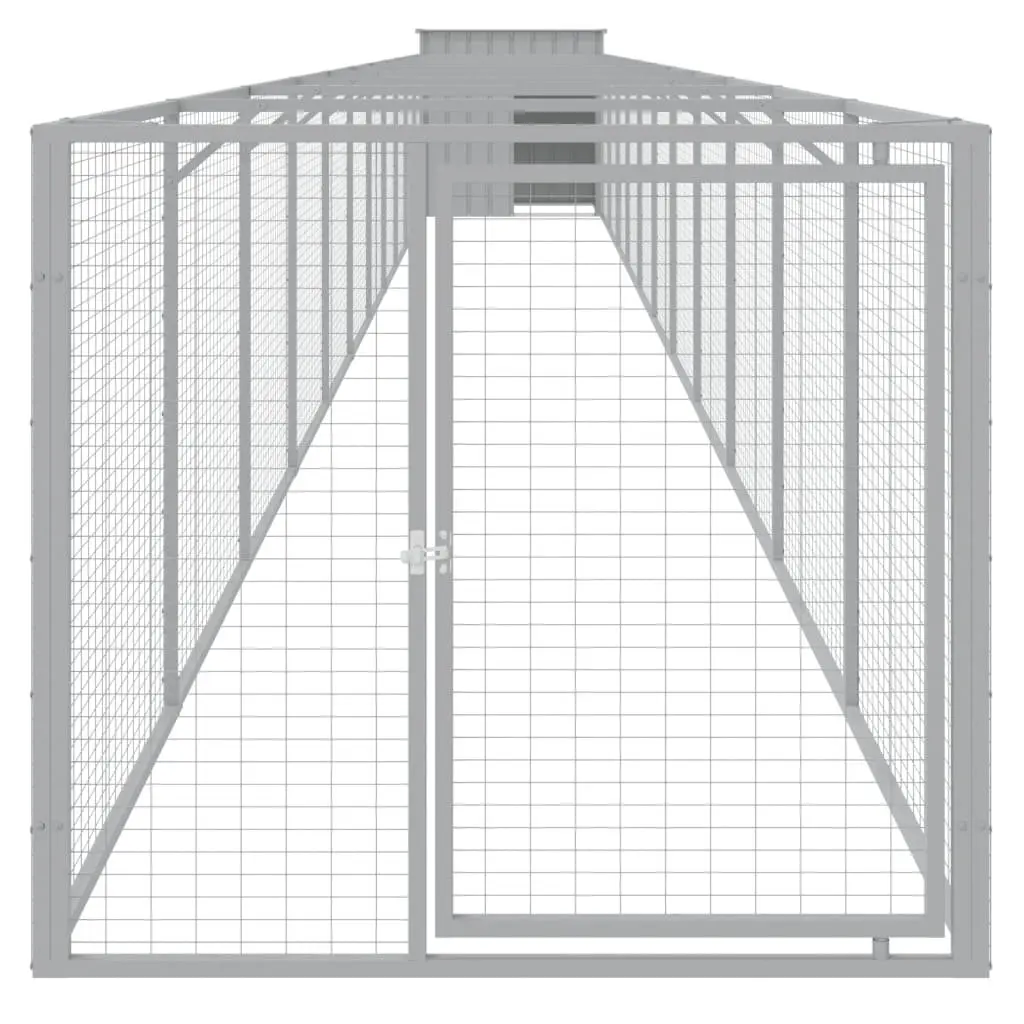 Dog House with Extended Run for Outdoor Use