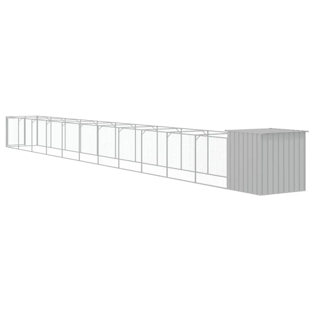 Dog House with Extended Run for Outdoor Use