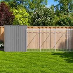 Durable Dog House with Run for Outdoor Use
